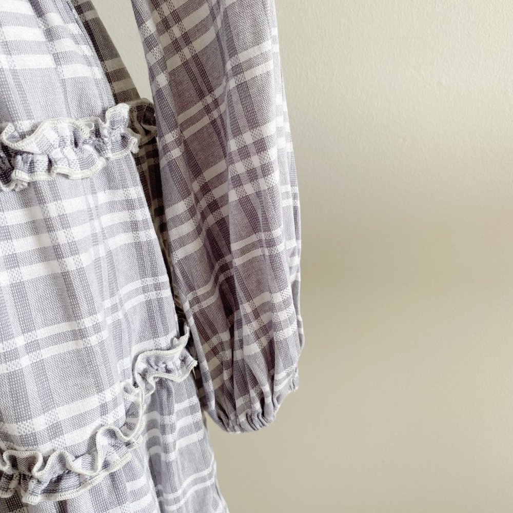 The Fifth Label Ivy Stripe Mini Dress Dress Gray White - Picture 10 of 14